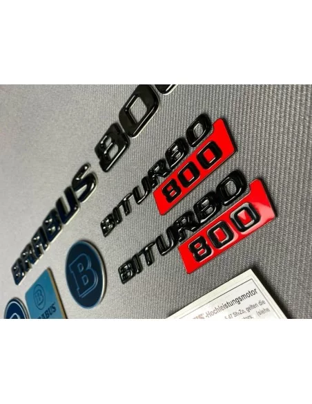  - logo & Emblems - Brabus 800 Plaketten Aufkleber Embleme Logo Set für Mercedes-Benz W463 G-Klasse - 5 - Holen Sie sich die Bra