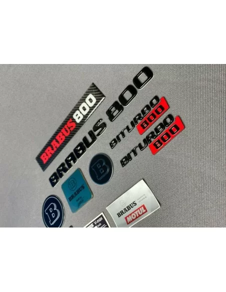  - logo & Emblems - Brabus 800 Plaketten Aufkleber Embleme Logo Set für Mercedes-Benz W463 G-Klasse - 6 - Holen Sie sich die Bra