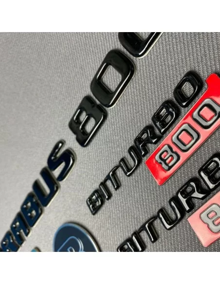  - logo & Emblems - Brabus 800 Plaketten Aufkleber Embleme Logo Set für Mercedes-Benz W463 G-Klasse - 7 - Holen Sie sich die Bra