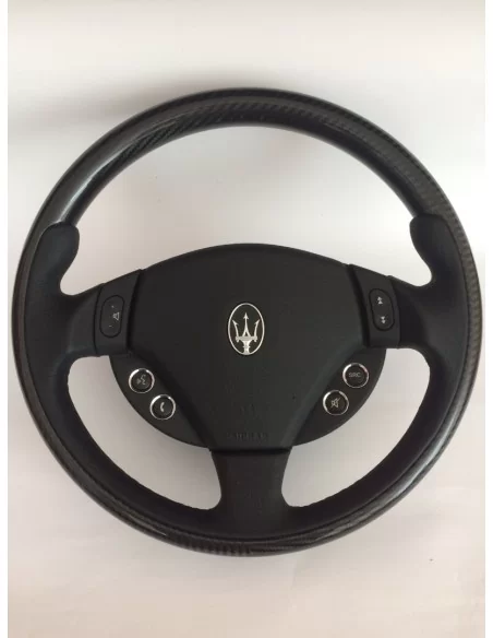  - Steering Wheels - Maserati Ghibli Levante Quattroporte Steering Wheel Carbon Leather - 1 - Elevate your driving experience wi