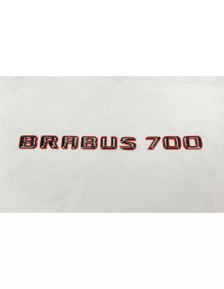  - logo & Emblems - Brabus 700 Emblem Logo rot metallic mit Carbon für Mercedes-Benz W463A W464 G-Klasse - 5 - Veredeln Sie Ihre