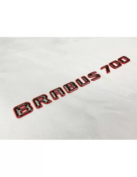  - logo & Emblems - Brabus 700 Emblem Logo rot metallic mit Carbon für Mercedes-Benz W463A W464 G-Klasse - 9 - Veredeln Sie Ihre