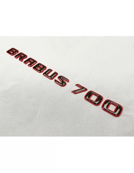  - logo & Emblems - Brabus 700 Emblem Logo rot metallic mit Carbon für Mercedes-Benz W463A W464 G-Klasse - 10 - Veredeln Sie Ihr