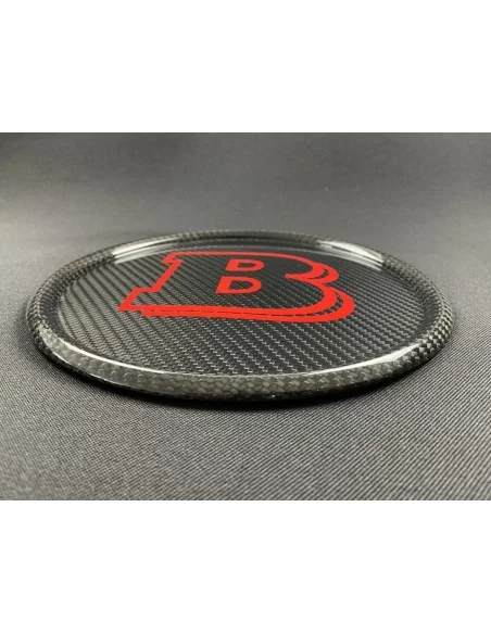  - Logos & Emblems - Carbon fiber Brabus front grille badge for Mercedes-Benz G-Wagon G-Class W463a W464 - 3 - Buy the Carbon Fi