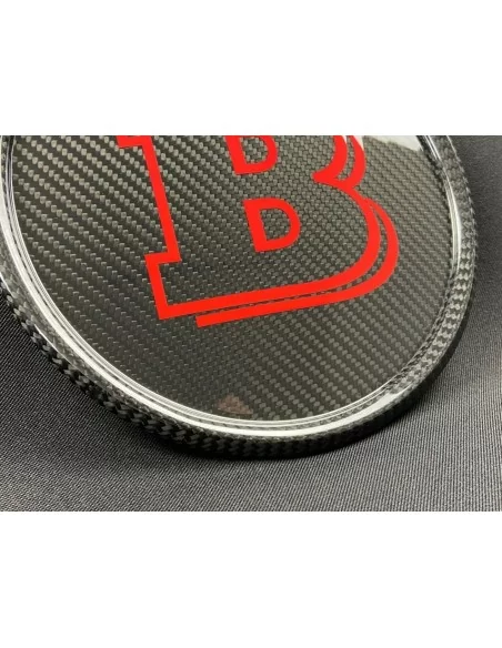  - Logos & Emblems - Carbon fiber Brabus front grille badge for Mercedes-Benz G-Wagon G-Class W463a W464 - 4 - Buy the Carbon Fi