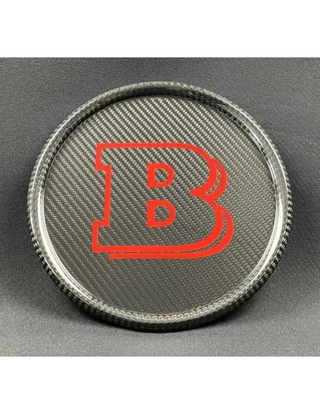  - Logos & Emblems - Carbon fiber Brabus front grille badge for Mercedes-Benz G-Wagon G-Class W463a W464 - 6 - Buy the Carbon Fi