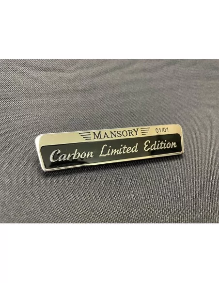  - Logos & Emblems - Chrome mansory carbon limited edition badge emblem 1pc - 1 - Buy the Chrome Mansory Carbon Limited Edition 