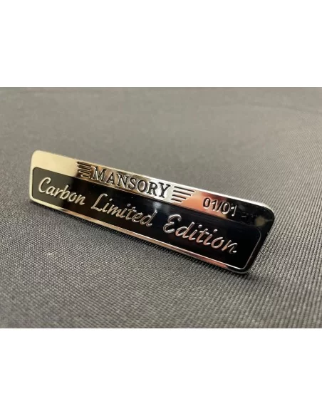  - Logos & Emblems - Chrome mansory carbon limited edition badge emblem 1pc - 3 - Buy the Chrome Mansory Carbon Limited Edition 