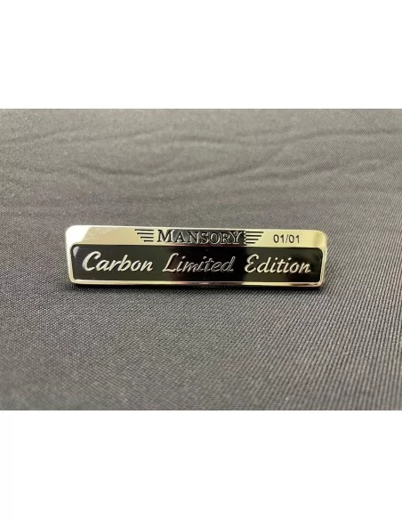  - Logos & Emblems - Chrome mansory carbon limited edition badge emblem 1pc - 5 - Buy the Chrome Mansory Carbon Limited Edition 