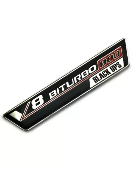  - logo & Emblems - Metallic Brabus V8 Biturbo 800 Schwarz OPS Plaketten für Mercedes-Benz W463A W464 G-Klasse - 3 - Kaufen Sie 