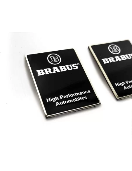  - logo & Emblems - Metaliczne logo Brabus High Performance na słupki wewnętrzne do Mercedes-Benz W463A W464 Klasa G - 2 - Uleps