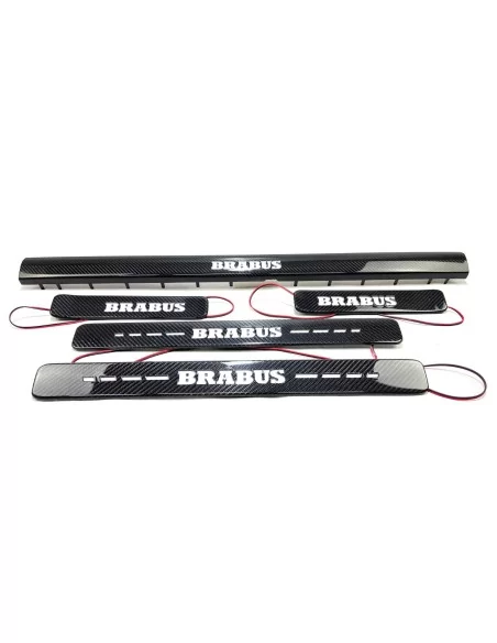  - Mercedes-Benz - Carbon fiber LED Illuminated Brabus Door Sills 5 pcs for Mercedes-Benz W463A W464 G-Class - 6 - Add elegance 