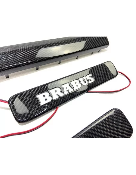  - Mercedes Benz - Carbonfaser LED beleuchtete Brabus Türschweller 5 Stück für Mercedes-Benz W463A W464 G-Klasse - 9 - Verleihen