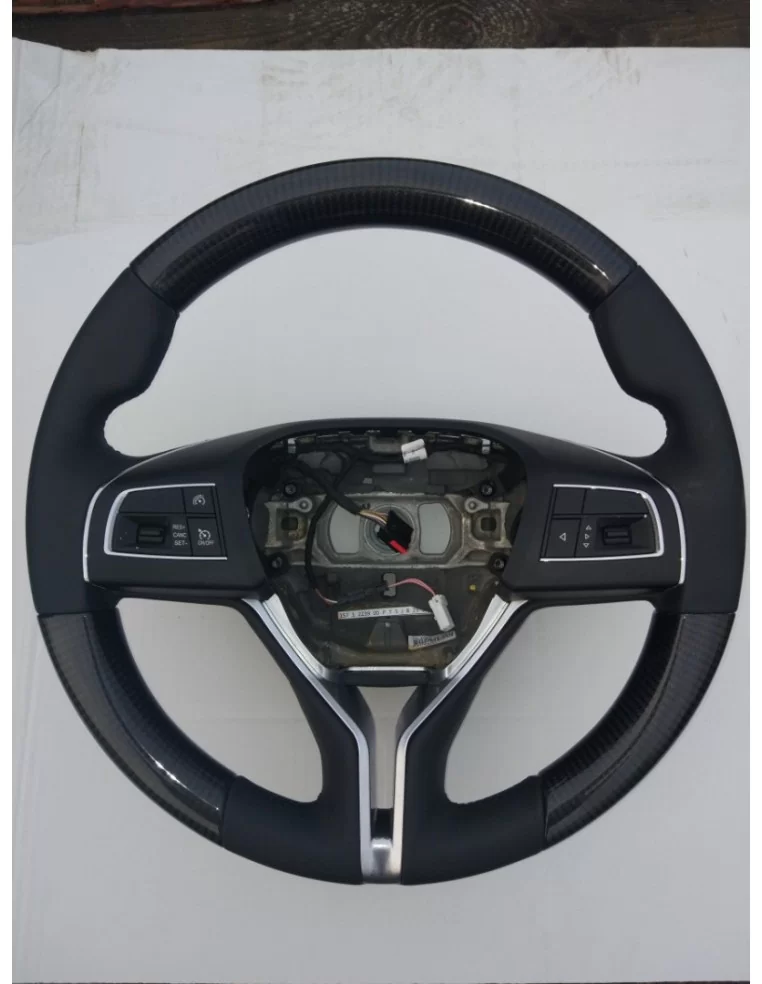  - Steering Wheels - Maserati Ghibli Levante Quattroporte Steering Wheel Carbon Leather - 1 - Upgrade your ride with our Maserat