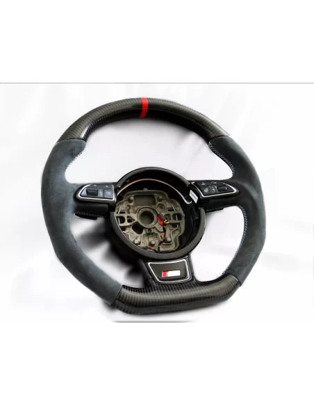  - Steering Wheels - 奥迪 A6 S6 A7 S7 A8 S8 碳阿尔坎塔拉方向盘 - 4 - 在 Tuneverse 购买奥迪 A6 S6 A7 S7 A8 S8 碳阿尔坎塔拉方向盘！升级您车辆的内饰，让它更时尚、更舒适--现在就订购