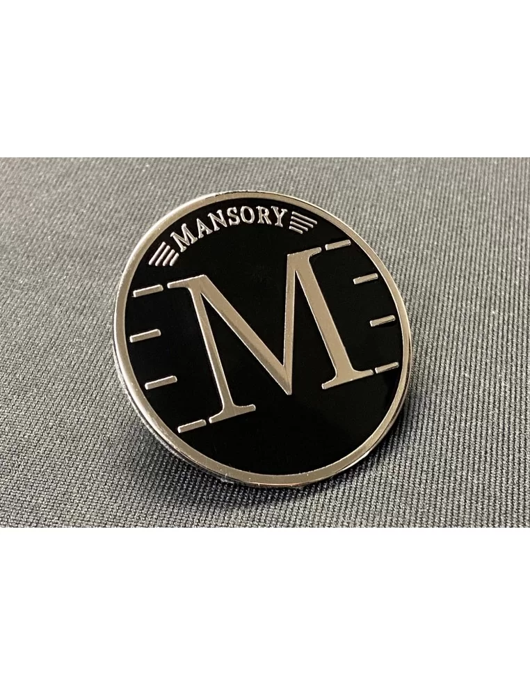  - Logos & Emblems - Metallic Mansory style exterior logo badge 58mm - 1 - Get the Metallic Brabus Masterpiece Constantin Buschm