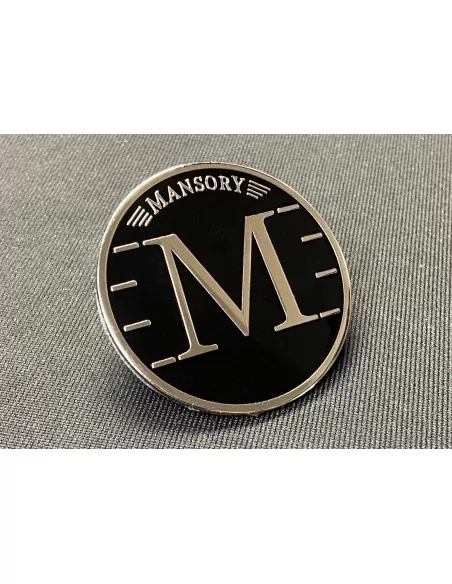  - logo & Emblems - Metaliczna zewnętrzna plakietka z logo Mansory 58 mm - 1 - Zdobądź metaliczny emblemat siedzeń Brabus Master