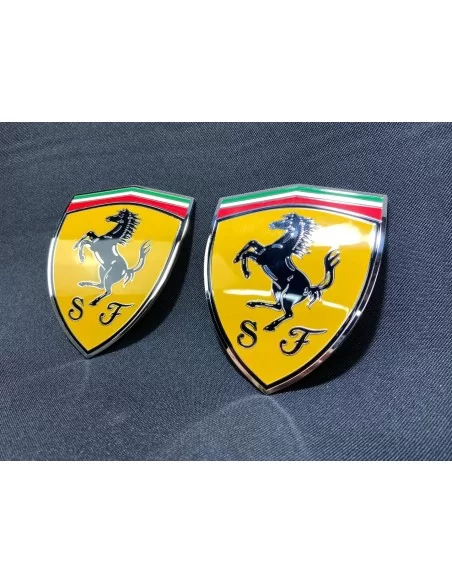  - Logos & Emblems - for Ferrari 360 Modena Yellow side pillar Metallic Emblems Badges set 65921900 - 3 - Enhance your Ferrari 3