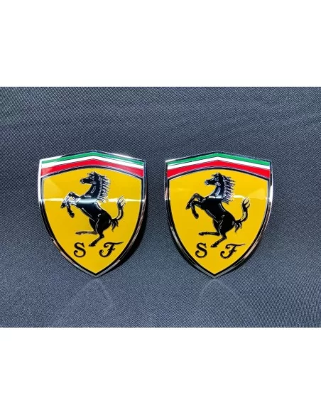  - Logos & Emblems - for Ferrari 360 Modena Yellow side pillar Metallic Emblems Badges set 65921900 - 6 - Enhance your Ferrari 3