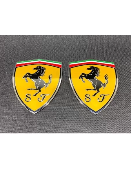  - Logos & Emblems - for Ferrari 360 Modena Yellow side pillar Metallic Emblems Badges set 65921900 - 10 - Enhance your Ferrari 