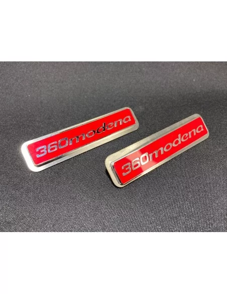  - Logos & Emblems - for Ferrari 360 Modena red Floor Mats Emblem Badge metallic with chrome 2 pcs - 5 - Add a touch of elegance