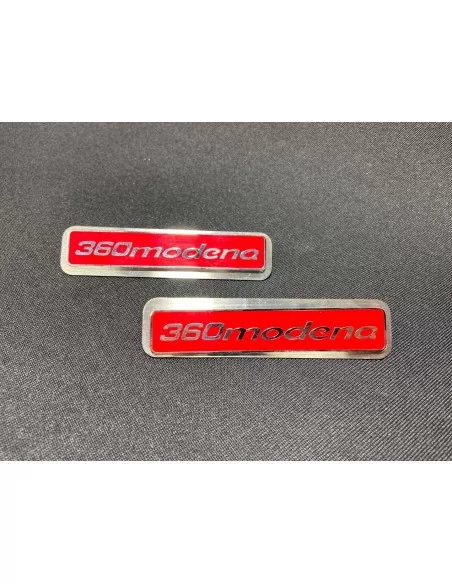  - Logos & Emblems - for Ferrari 360 Modena red Floor Mats Emblem Badge metallic with chrome 2 pcs - 7 - Add a touch of elegance