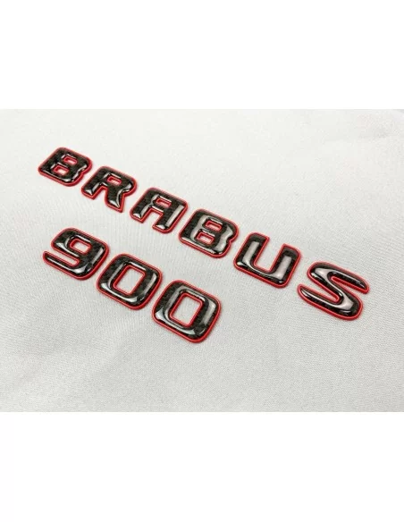  - Logos & Emblems - 用于梅赛德斯-奔驰 W463A W464 G 级轿车的 Brabus 900 徽标，红色金属质感，带碳涂层 - 5 - 为您的梅赛德斯-奔驰W463A W464 G级车购买Brabus 900红色金属碳纤维徽标。这