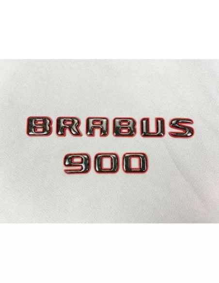  - Logos & Emblems - 用于梅赛德斯-奔驰 W463A W464 G 级轿车的 Brabus 900 徽标，红色金属质感，带碳涂层 - 6 - 为您的梅赛德斯-奔驰W463A W464 G级车购买Brabus 900红色金属碳纤维徽标。这