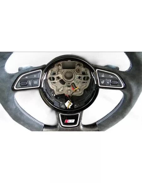  - Steering Wheels - 奥迪 A6 S6 A7 S7 A8 S8 碳阿尔坎塔拉方向盘 - 6 - 在 Tuneverse 购买奥迪 A6 S6 A7 S7 A8 S8 碳阿尔坎塔拉方向盘！升级您车辆的内饰，让它更时尚、更舒适--现在就订购