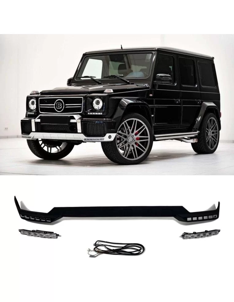  - Mercedes Benz - AMG Frontspoilerlippe aus Fiberglas mit 6 LEDs für Mercedes-Benz G-Klasse W463 - 1 - AMG Frontschürze aus Fib