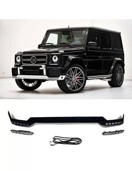  - Mercedes-Benz - Fiberglass front AMG bumper lip spoiler with 6 LEDs for Mercedes-Benz G-Class W463 - 1 - Buy fiberglass front