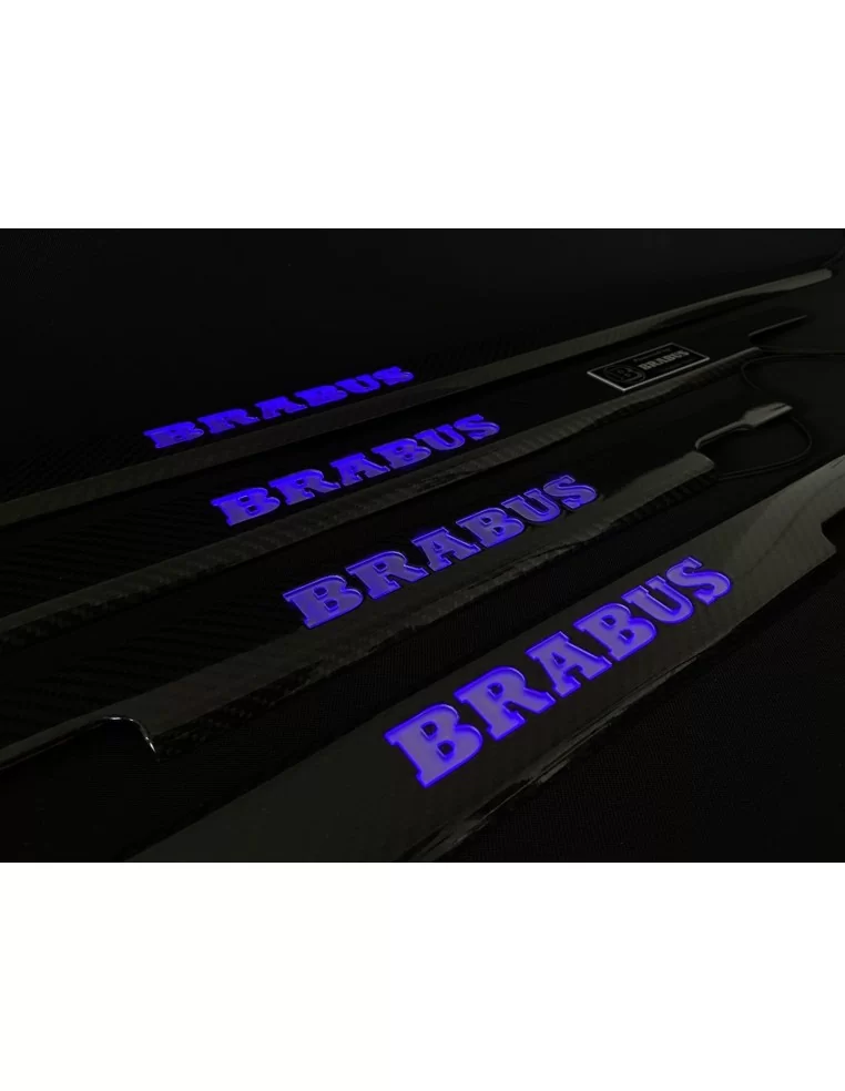  - Mercedes-Benz - Carbon fiber LED Illuminated Brabus Door Sills 4 pcs for Mercedes-Benz G W463 - 1 - Buy carbon LED illuminate