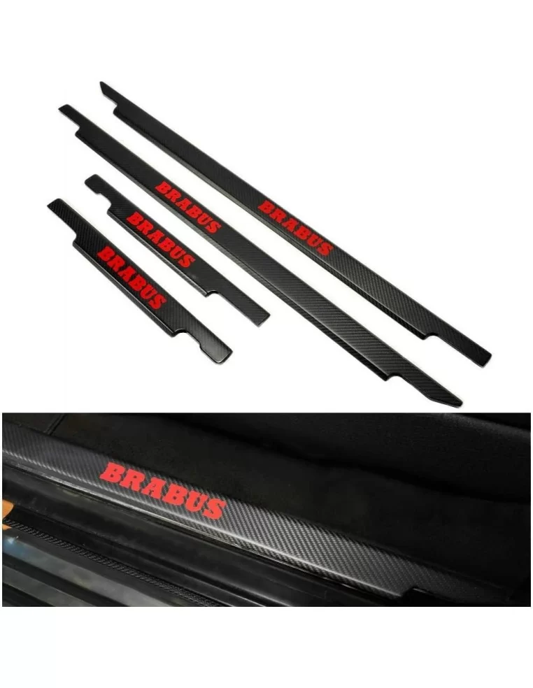  - Mercedes-Benz - Carbon fiber Brabus Door Sills 4 pcs for Mercedes-Benz G W463 red - 1 - Buy carbon fiber Brabus door sills (4