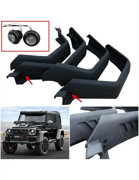  - Mercedes-Benz - Fiberglass exclusive fender flares with LED for Mercedes-Benz W463 4x4 Squared - 1 - Buy exclusive fiberglass