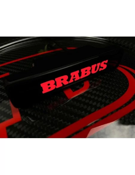  - logo & Emblems - Brabus LED Kühlergrill rote Plakette Emblem Logo für Mercedes W463 G Wagon G63 G500 G55 - 2 - Beleuchten Sie