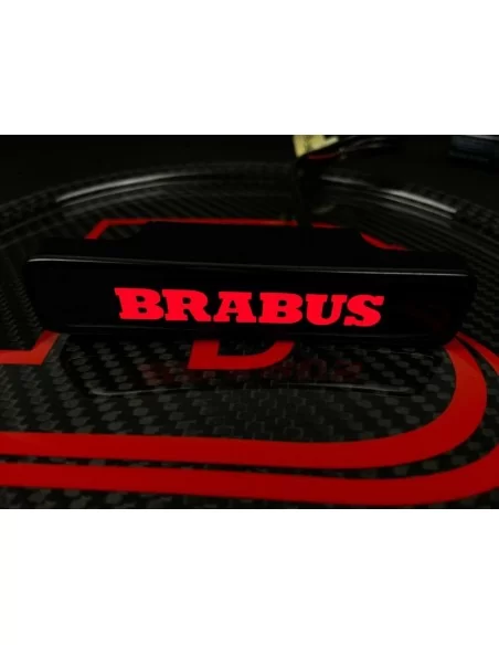  - Logos & Emblems - Brabus LED grille red badge emblem logo for Mercedes W463 G Wagon G63 G500 G55 - 5 - Illuminate your Merced