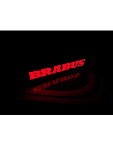  - Logos & Emblems - Brabus LED grille red badge emblem logo for Mercedes W463 G Wagon G63 G500 G55 - 7 - Illuminate your Merced