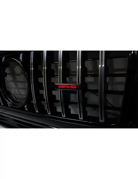  - Logos & Emblems - AMG LED grille red badge emblem logo for Mercedes W463 G Wagon - 4 - Upgrade your Mercedes-Benz W463 G Wago