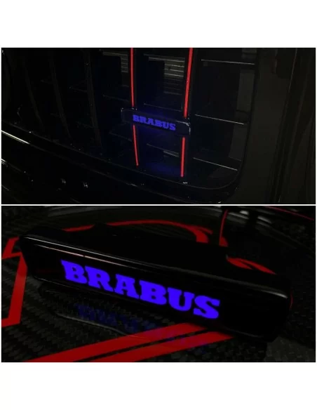  - Logos & Emblems - 用于梅赛德斯 W463 G 旅行车的 Brabus LED 格栅蓝色徽章徽标 - 1 - 为您的梅赛德斯-奔驰 W463 G 旅行车配备 Brabus LED 格栅蓝色徽章标志！现在就提升您车辆的风格和能见度！⏳✌