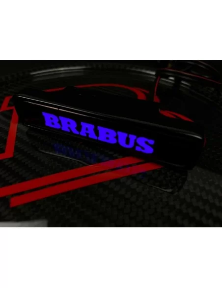  - logo & Emblems - Brabus LED Kühlergrill blaue Plakette Emblem Logo für Mercedes W463 G Wagon - 2 - Veredeln Sie Ihren Mercede