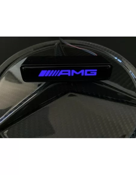  - Logos & Emblems - AMG LED grille blue badge emblem logo for Mercedes W463 G Wagon - 4 - Upgrade your Mercedes-Benz W463 G Wag