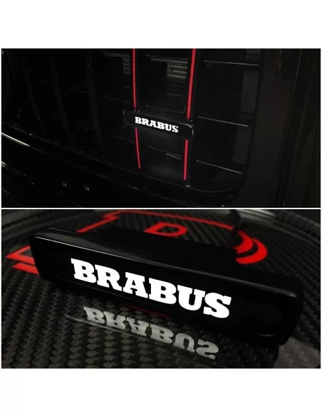  - Logos & Emblems - Brabus LED grille white badge emblem logo for Mercedes W463 G Wagon - 1 - Elevate your Mercedes-Benz W463 G