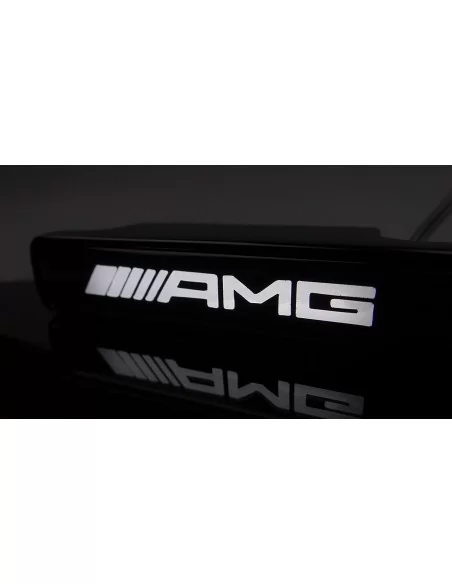  - Logos & Emblems - AMG LED grille white badge emblem logo for Mercedes W463 G Wagon - 4 - Upgrade your Mercedes-Benz W463 G Wa