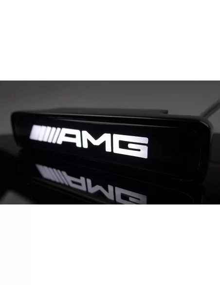  - logo & Emblems - AMG LED Kühlergrill weißes Emblem Logo für Mercedes W463 G Wagon - 8 - Rüsten Sie Ihren Mercedes-Benz W463 G