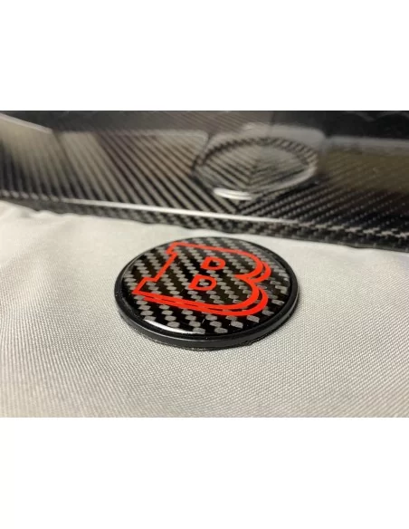  - logo & Emblems - 2-componente de carbono metálico Brabus emblema capó maletero Mercedes G-Wagon Clase G W463 - 3 - Compre el 