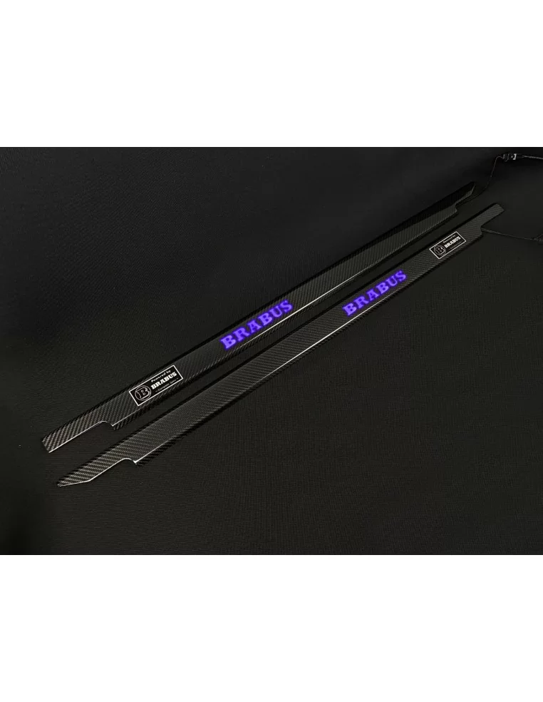  - Mercedes-Benz - Carbon fiber LED Illuminated Brabus Door Sills 2 pcs for Mercedes-Benz G W463 3-door G-Class - 1 - Enhance yo