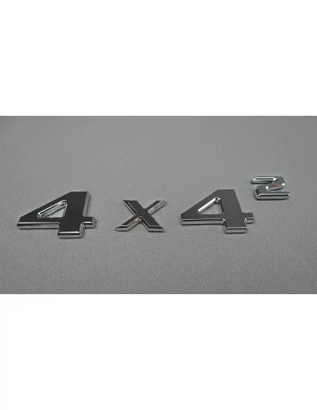  - logo & Emblems - 4x4 Squared Badge Trunk Emblem Chrome Sticker Metallic 4pcs dla Mercedes G Wagon W463 4x4 - 2 - Kup chromowa