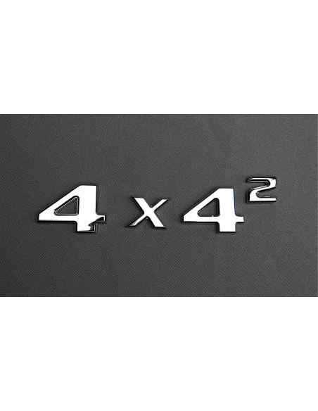  - logo & Emblems - 4x4 Squared Badge Kofferraum Emblem Chrom Aufkleber Metallic 4 Stück für Mercedes G Wagon W463 4x4 - 3 - Kau