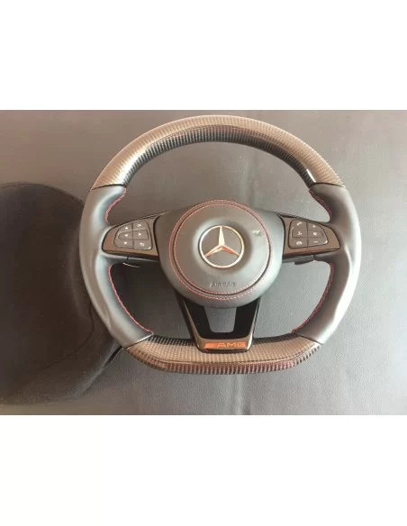  - Steering Wheels - Kierownica Mercedes-Benz CLA CLS GLE ze skóry węglowej - 1 - Kierownica Mercedes-Benz CLA CLS GLE ze skóry 