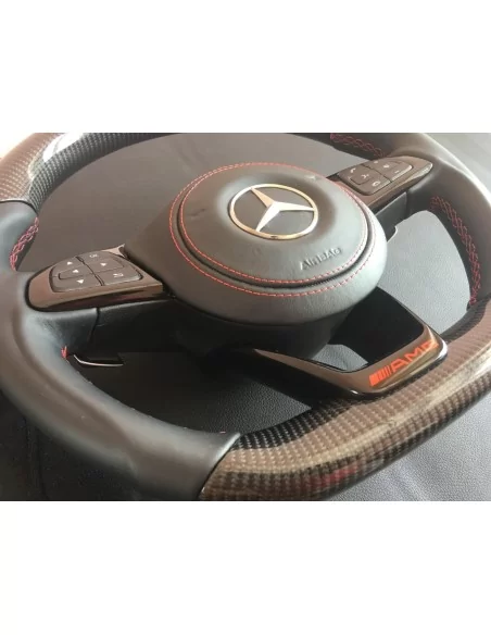  - Steering Wheels - Kierownica Mercedes-Benz CLA CLS GLE ze skóry węglowej - 3 - Kierownica Mercedes-Benz CLA CLS GLE ze skóry 